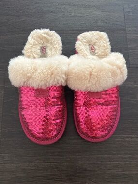 Pink Sequin Ugg Australia Shoes US Size 4 Slip-On Shoes